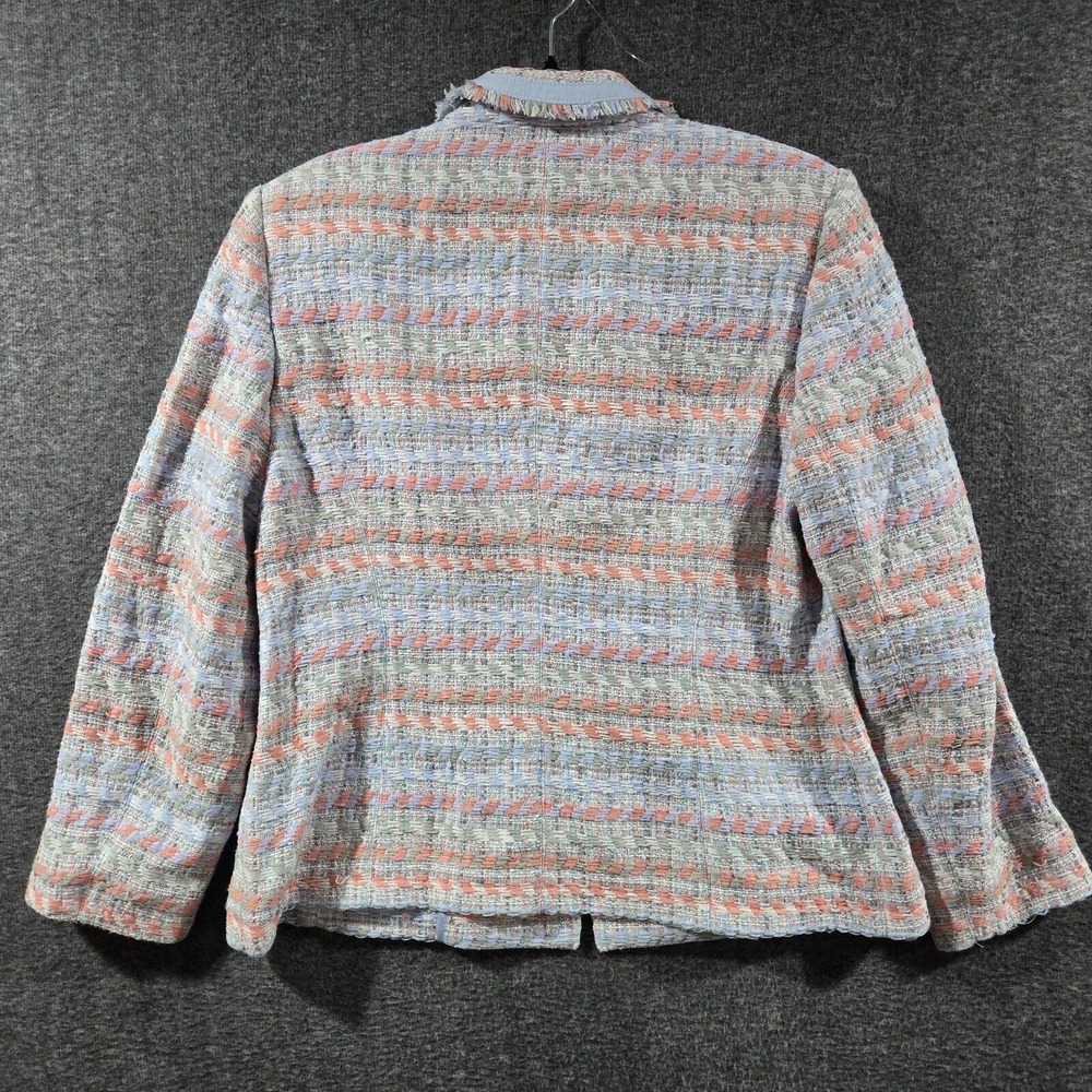 BASLER Size 40 Tweed‎ Button Designer Blazer Jacket Multicolor - Picture 9 of 12